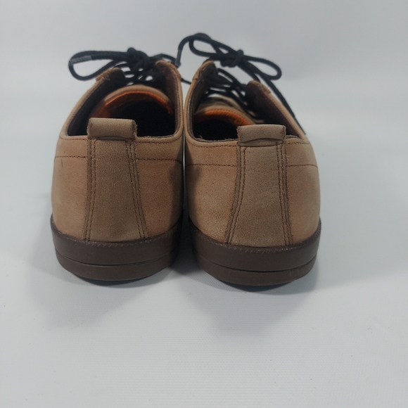 Clae Ellington Mens Tan Suede Lace Up Sneaker Oxford Shoes Size 10 - Picture 4 of 11